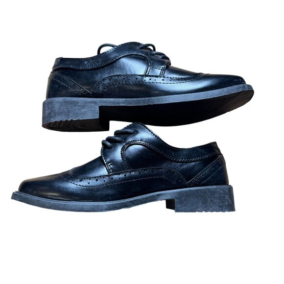 Josmo Little Kid Lace-Up Dress Oxfords Boys Size 1 in Black New Without Box! - Picture 3 of 8